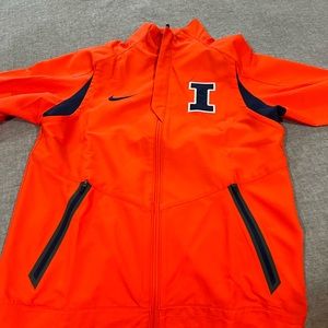 NWOT University of Illinois Nike Dri-Fit Women’s Windbreaker Sz M